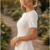 VESTIDO MARISTELA MULLET SAIA DUPLA - BRANCO