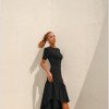 VESTIDO MARISTELA MULLET SAIA DUPLA - PRETO
