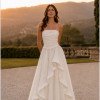 VESTIDO SOFISTIC LONGO T.Q.C. ASSIMÉTRICO ORGANZA - BRANCO
