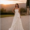 VESTIDO SOFISTIC LONGO T.Q.C. ASSIMÉTRICO ORGANZA - BRANCO