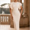 VESTIDO MIDI SENEGAL - OFF WHITE