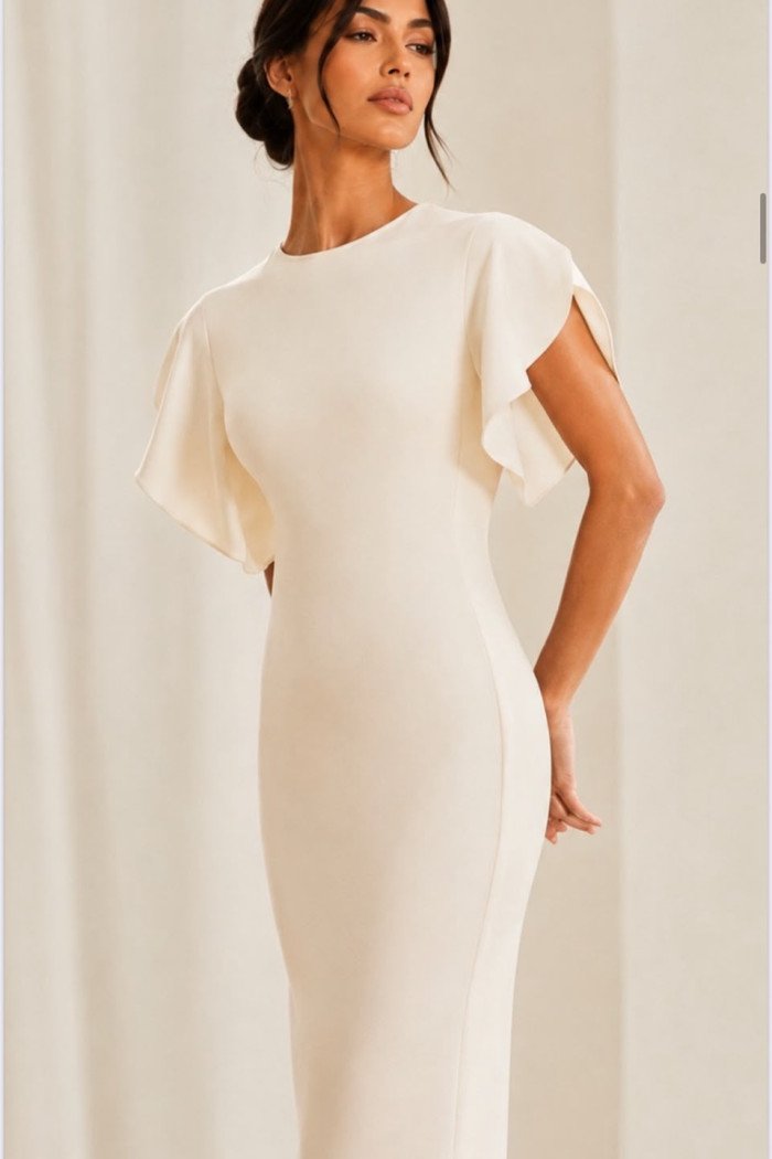 VESTIDO MIDI SENEGAL - OFF WHITE
