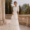 VESTIDO CHARLOTE LONGO CAMADAS - BRANCO