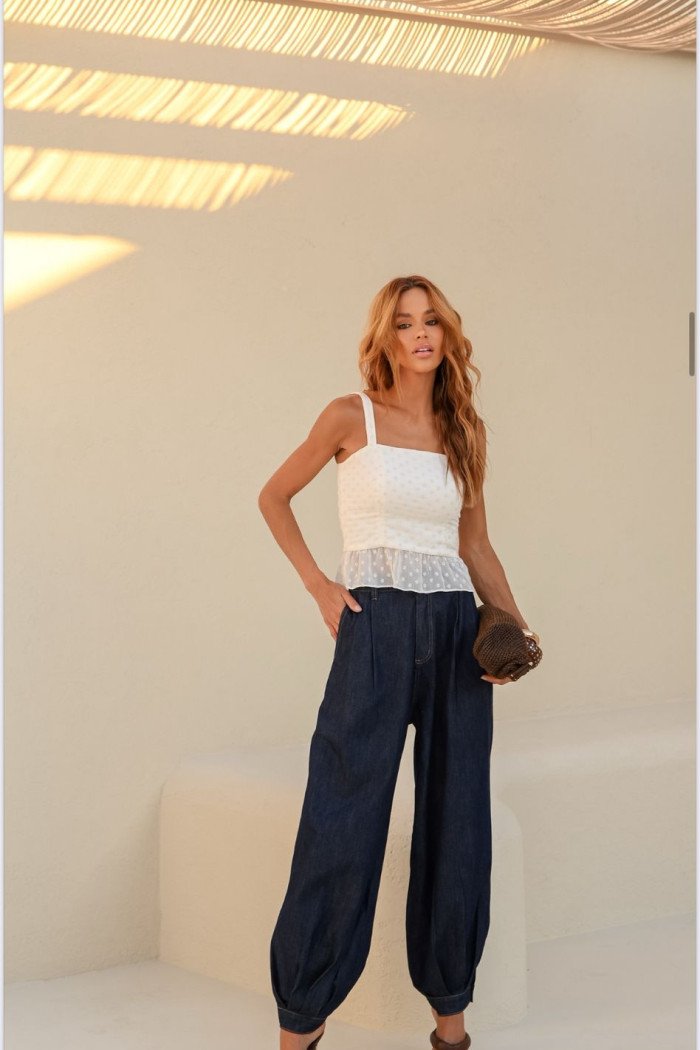 BLUSA VANESSA BARRA PIPOCA - BRANCO