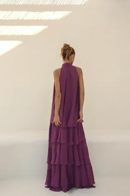 CONJUNTO SIENA BLUSA E SAIA BABADOS - AMORA