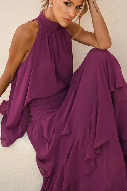 CONJUNTO SIENA BLUSA E SAIA BABADOS - AMORA