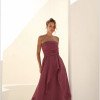 VESTIDO SOFISTIC LONGO T.Q.C. ASSIMÉTRICO ORGANZA - ROSA