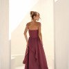 VESTIDO SOFISTIC LONGO T.Q.C. ASSIMÉTRICO ORGANZA - ROSA