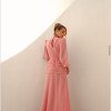 VESTIDO TAINARA LONGO PALA FRANZIDA - ROSA