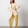 BLAZER SAMANTA ALFAIATARIA PÉROLAS SUMMER - AMARELO