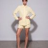 TRIJUNTO VANESSA CAMISA TOP E SHORT PÉROLAS SUMMER - AMARELO