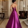 VESTIDO DE FESTA DÁLIA LONGO T.Q.C. ZIBELINE - FÚCSIA