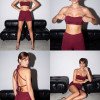 CONJUNTO TOP E SHORT ALFAIATARIA RITA PÉROLAS ATELIER - BURGUNDY