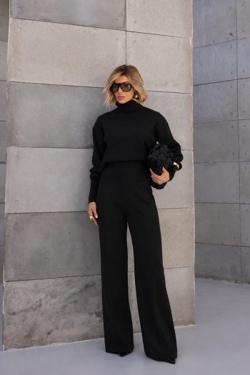 CONJUNTO GEÓRGIA BLUSA E CALÇA MODAL - PRETO