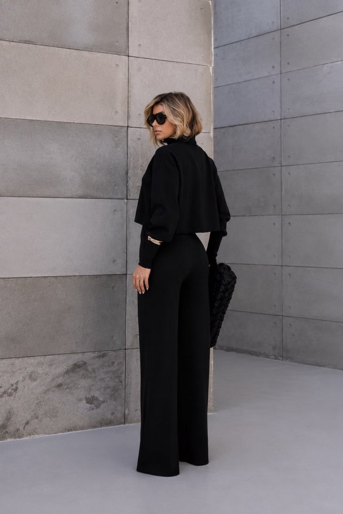 CONJUNTO GEÓRGIA BLUSA E CALÇA MODAL - PRETO