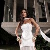 VESTIDO FENDA CHOKER PÉROLAS CELEBRATION - OFF WHITE