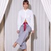CAMISA JAMILE TRICOLINE PÉROLAS ATELIER - OFF WHITE