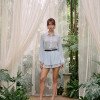 CONJUNTO BARBARA CAMISA E SHORT PÉROLAS ATELIER - AZUL CLARO