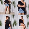 BATA CAMILA NULA MANGA ATELIER - PRETO