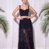 SAIA LONGA ELISA RENDA FINESSE - PRETO