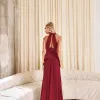 VESTIDO DUBLIN LONGO GOLA BOBA - MARSALA