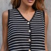 BLUSA ATENAS MODA LISTRADA - PRETO