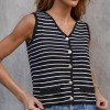 BLUSA ATENAS MODA LISTRADA - PRETO