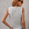 BLUSA ATENAS MODA LISTRADA - OFF WHITE