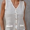 BLUSA ATENAS MODA LISTRADA - OFF WHITE