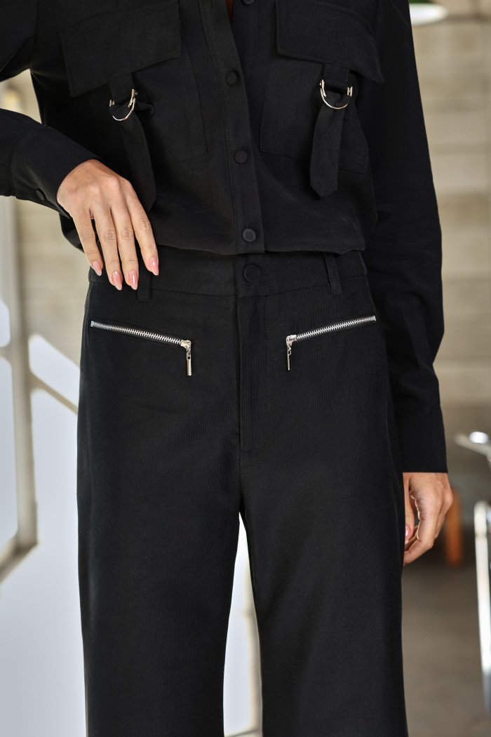 CONJUNTO LIVERPOOL ALFAIATARIA TEXTURIZADA - PRETO
