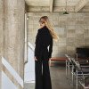 CONJUNTO LIVERPOOL ALFAIATARIA TEXTURIZADA - PRETO