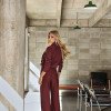 CONJUNTO LIVERPOOL ALFAIATARIA TEXTURIZADA - VINHO