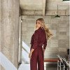 CONJUNTO LIVERPOOL ALFAIATARIA TEXTURIZADA - VINHO