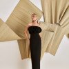 VESTIDO COPENHAGUE TUBINHO BUSTO LEQUE - PRETO
