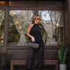 CONJUNTO JASMIN RENDA AVELUDADO - PRETO