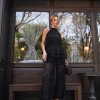 CONJUNTO JASMIN RENDA AVELUDADO - PRETO