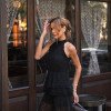CONJUNTO JASMIN RENDA AVELUDADO - PRETO
