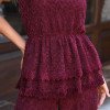 CONJUNTO JASMIN RENDA AVELUDADO - MARSALA