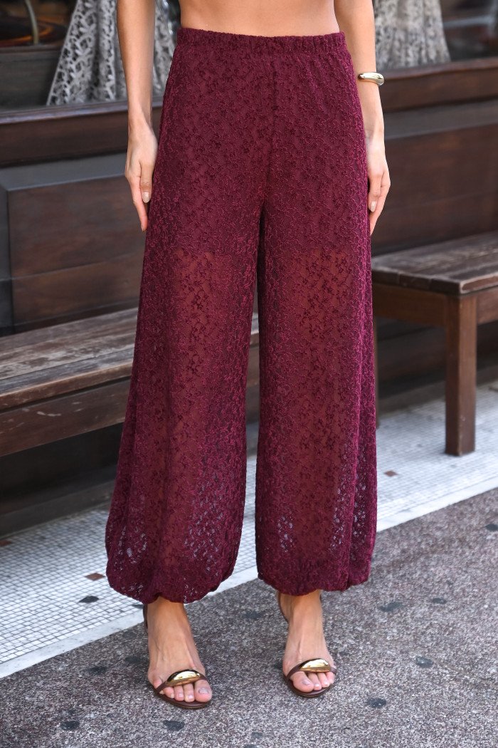 CONJUNTO JASMIN RENDA AVELUDADO - MARSALA