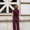 CONJUNTO VERSALHES COLETE E CALÇA ALFAITARIA - MARSALA