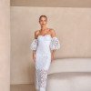 VESTIDO MIDI LAISE GREICE - OFF WHITE