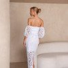 VESTIDO MIDI LAISE GREICE - OFF WHITE