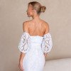 VESTIDO MIDI LAISE GREICE - OFF WHITE
