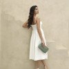 VESTIDO MIDI ESPANHA PREGAS BARBATANA - OFF WHITE
