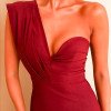 VESTIDO LONGO KOURTNEY OMBRO PREGAS - MARSALA