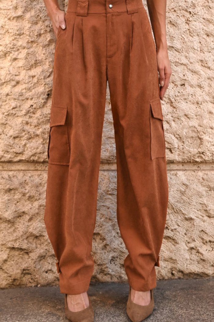 CALÇA NOVA ZELÂNDIA CARGO CUPRO - CARAMELO
