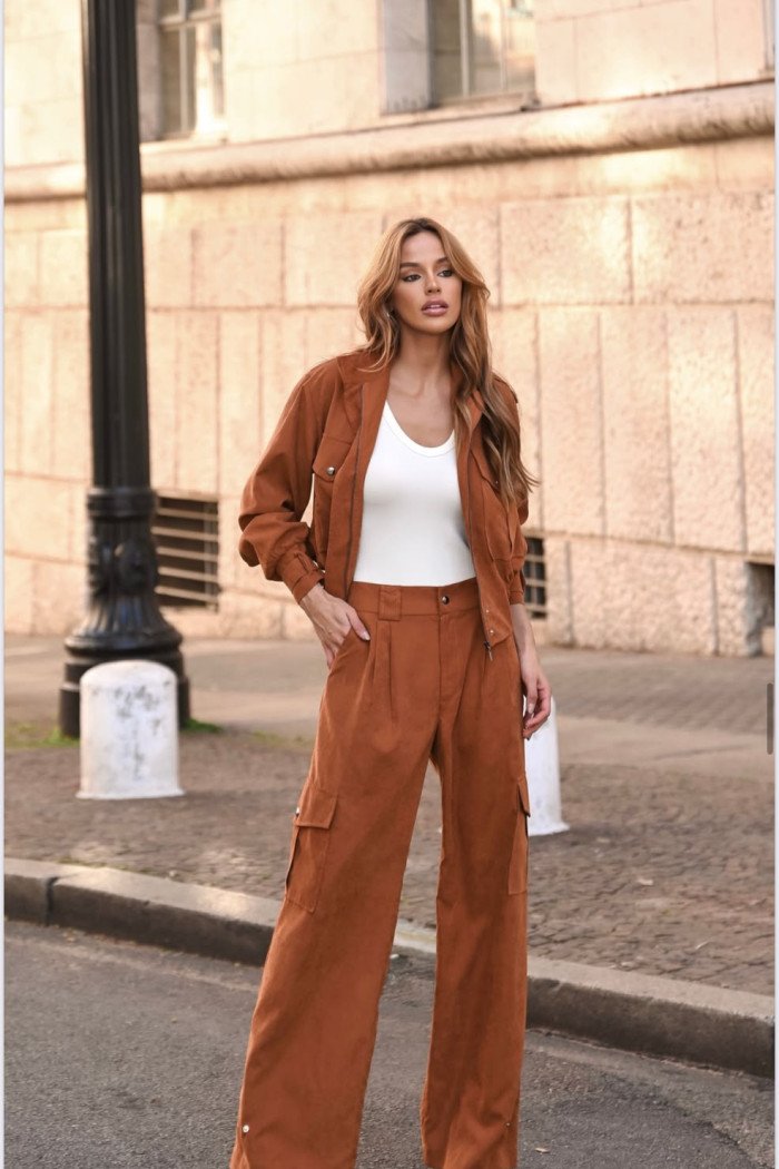 CALÇA NOVA ZELÂNDIA CARGO CUPRO - CARAMELO