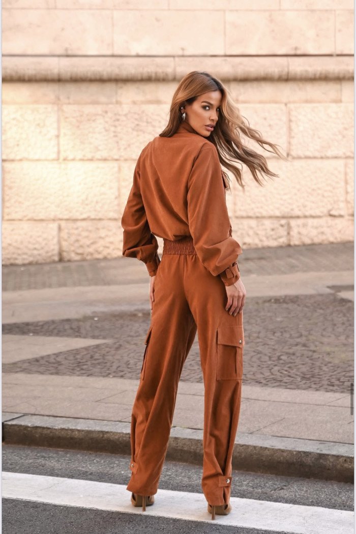 CALÇA NOVA ZELÂNDIA CARGO CUPRO - CARAMELO