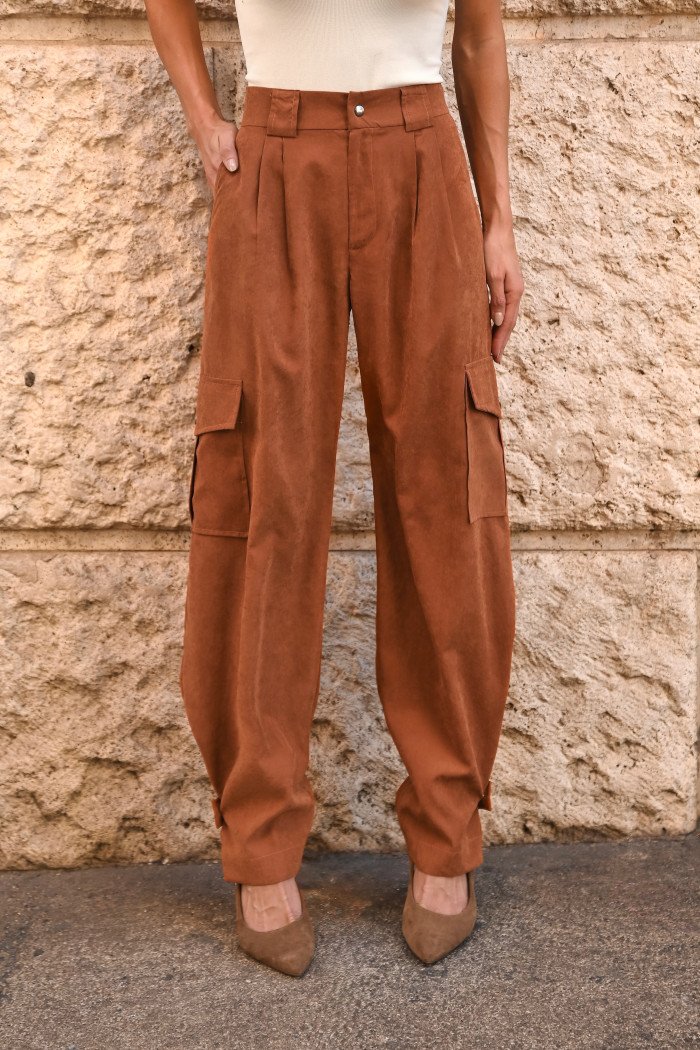 CALÇA NOVA ZELÂNDIA CARGO CUPRO - CARAMELO