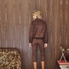 JAQUETA JUJU BOMBER SUEDE - MARROM